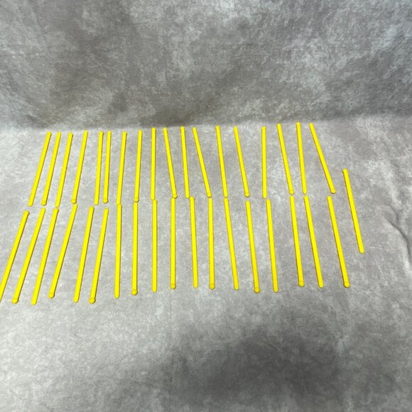 Colorful Plastic Stir Sticks Red Yellow & Blue 6" Long Bulk Set For Parties - Picture 3 of 5